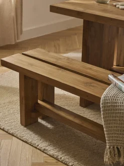 Bancos|Bancos></noscript>Westwing Collection Banco de madera de teca Hugo, tamaños diferentes