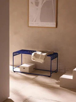 Bancos|Bancos>Westwing Collection Banco de metal Banu Azul real