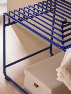 Bancos|Bancos></noscript>Westwing Collection Banco de metal Banu Azul real