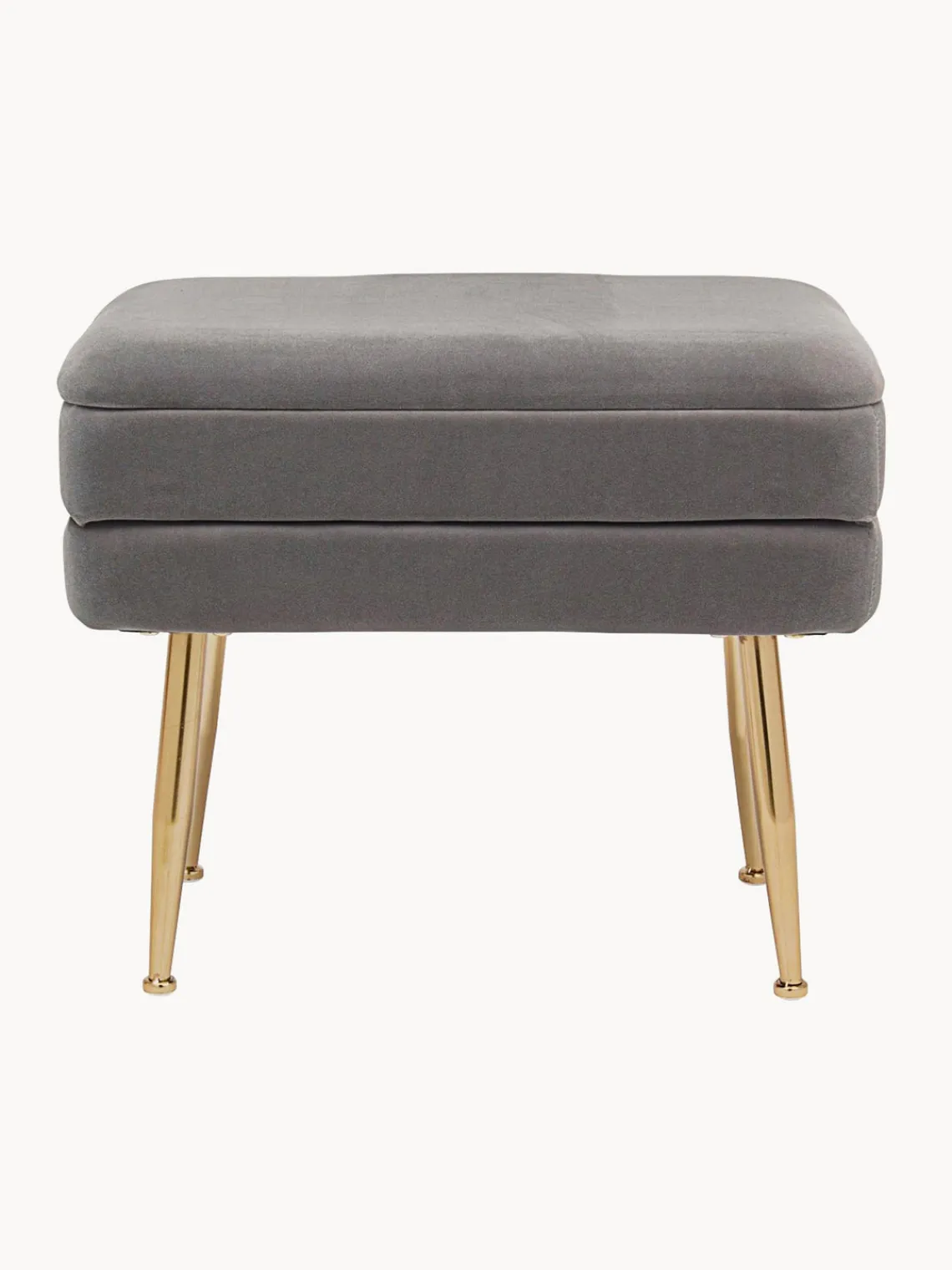 Outlet Banco de terciopelo con espacio de almacenamiento Pavlina Bancos|Bancos