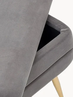 Outlet Banco de terciopelo con espacio de almacenamiento Pavlina Bancos|Bancos