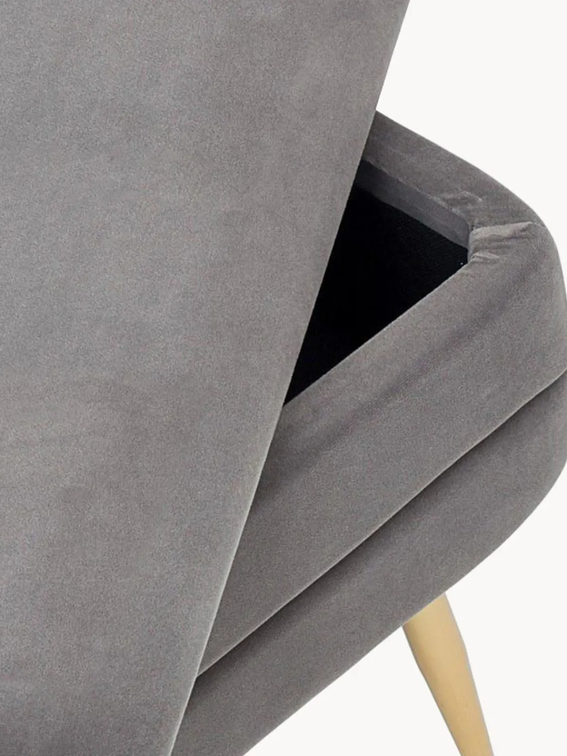 Outlet Banco de terciopelo con espacio de almacenamiento Pavlina Bancos|Bancos