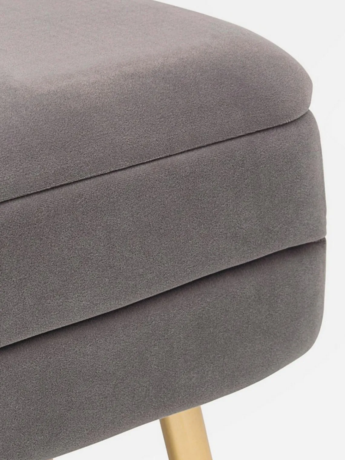 Outlet Banco de terciopelo con espacio de almacenamiento Pavlina Bancos|Bancos