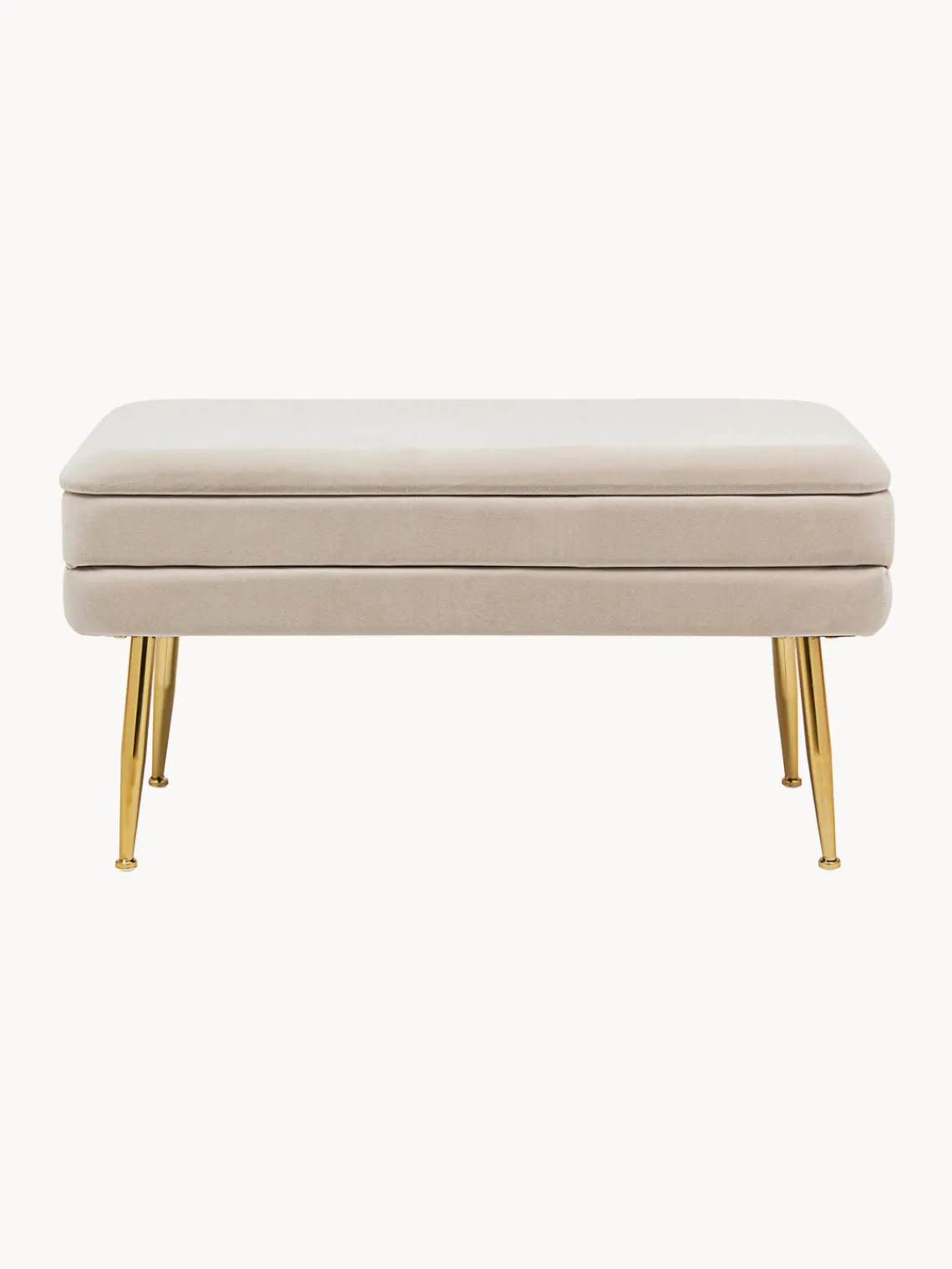 Discount Banco de terciopelo con espacio de almacenamiento Pavlina Bancos|Bancos