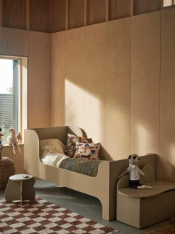 Discount Banco infantil de madera con espacio de almacenamiento Slope Sillas Infantiles