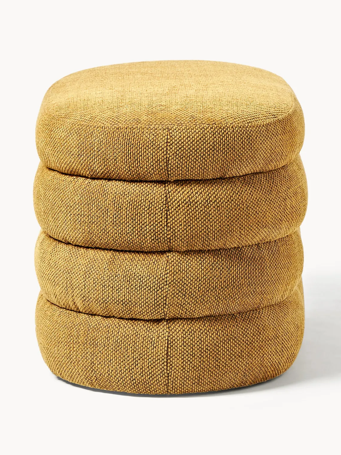 Bancos|Bancos>Westwing Collection Banco pequeño tapizado con espacio de almacenamiento Alto Tejido ocre