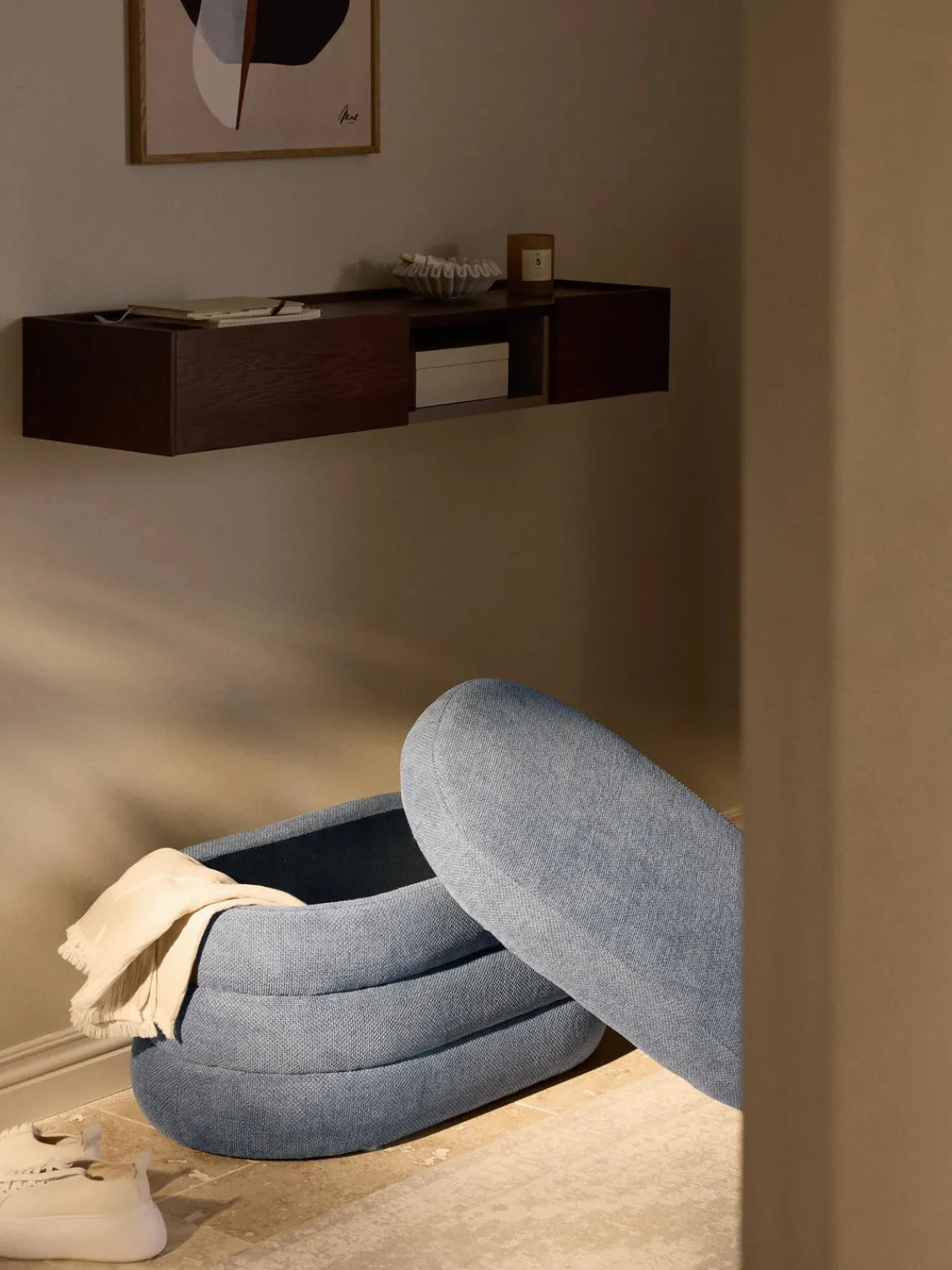 Discount Banco pequeño tapizado con espacio de almacenamiento Alto Bancos|Bancos