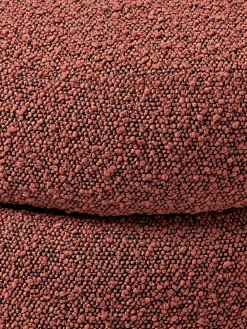 Bancos|Bancos></noscript>Westwing Collection Banco pequeño tapizado en tejido bouclé con espacio de almacenamiento Alto Bouclé rojo óxido