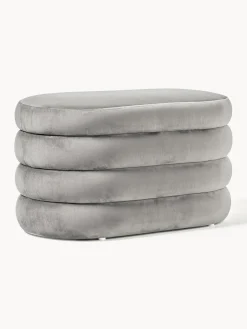 Hot Banco pequeño tapizado en terciopelo con espacio de almacenamiento Alto Bancos|Bancos