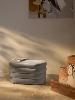 Hot Banco pequeño tapizado en terciopelo con espacio de almacenamiento Alto Bancos|Bancos