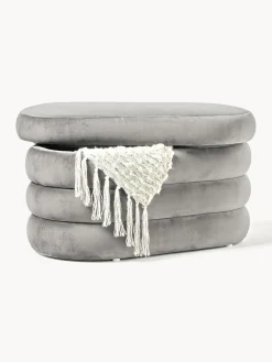 Hot Banco pequeño tapizado en terciopelo con espacio de almacenamiento Alto Bancos|Bancos