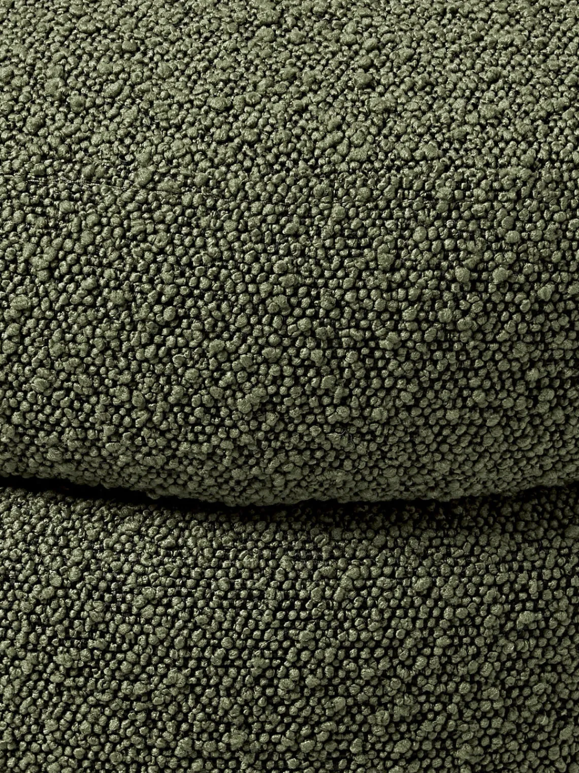 Bancos|Bancos>Westwing Collection Banco pequeño tapizado en tejido bouclé con espacio de almacenamiento Alto Bouclé verde oscuro
