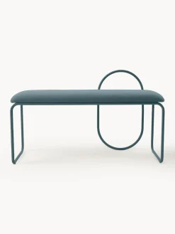 Bancos|Bancos>AYTM Banco tapizado Angui Tejido gris azulado