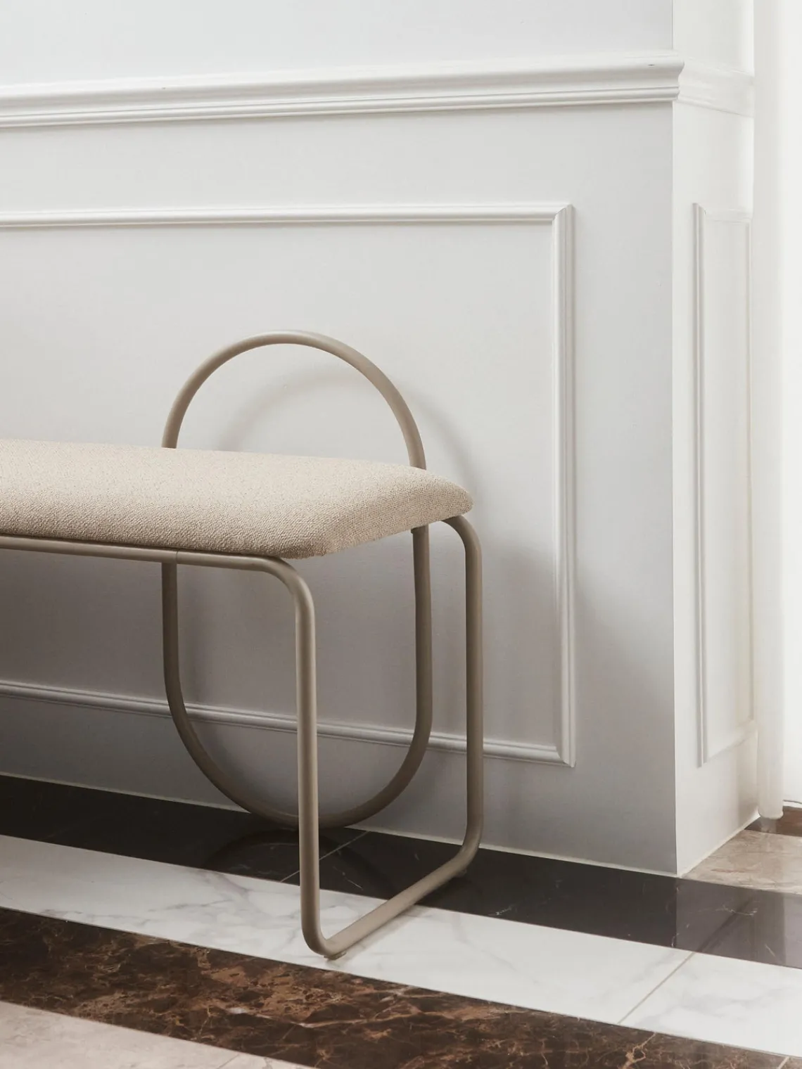 Bancos|Bancos>AYTM Banco tapizado Angui Tejido beige claro