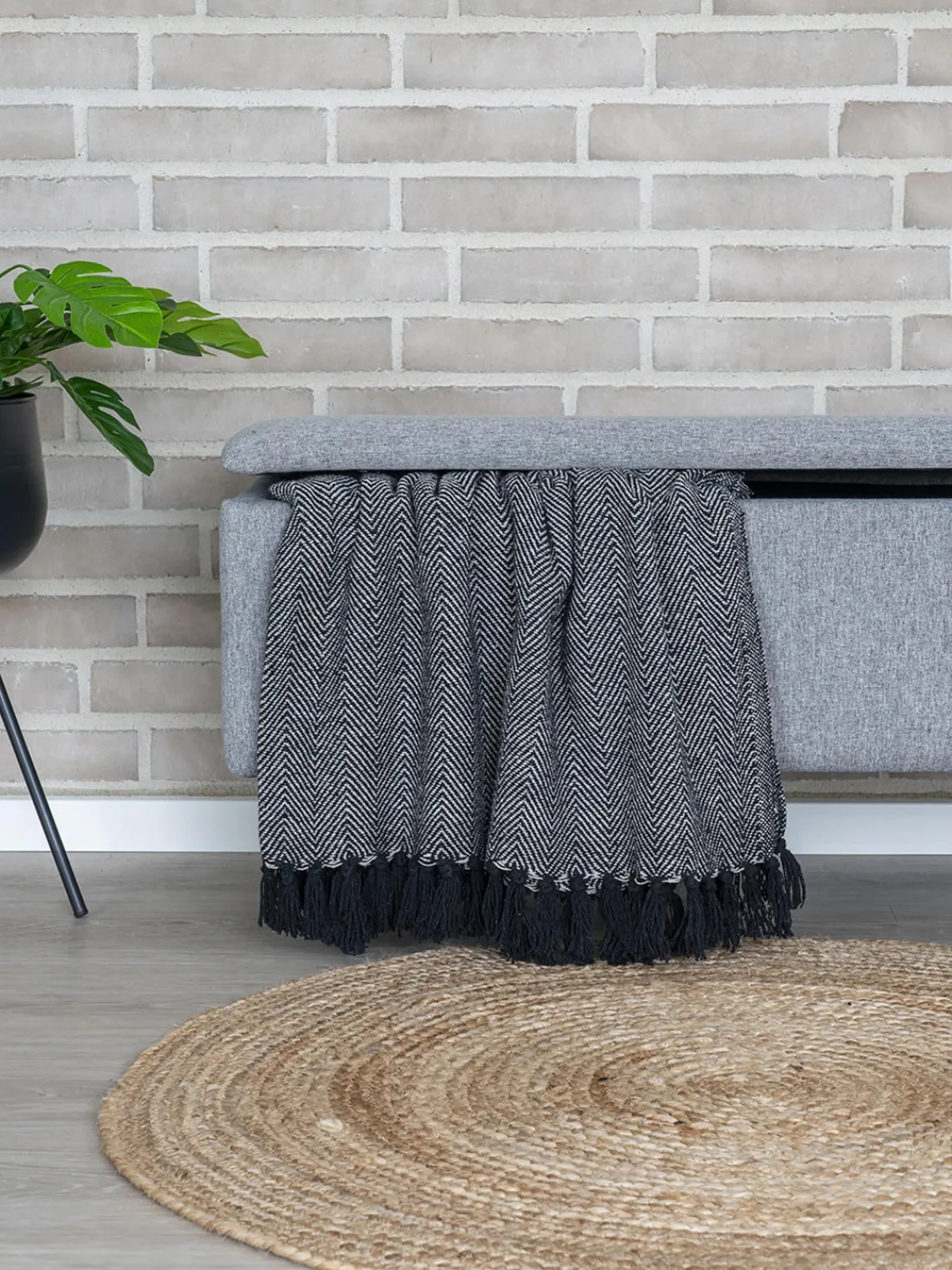 Discount Banco tapizado con espacio de almacenamiento Watford Bancos|Bancos