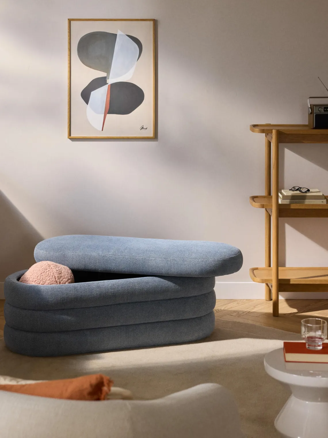 Discount Banco tapizado con espacio de almacenamiento Alto Bancos|Bancos