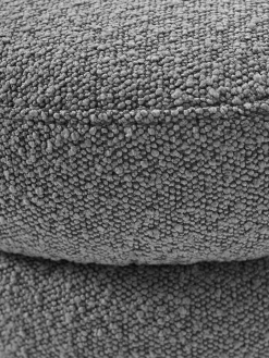 New Banco tapizado en tejido bouclé Alto Bancos|Bancos