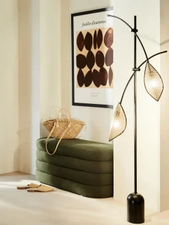 Hot Banco tapizado en tejido bouclé Alto Bancos|Bancos