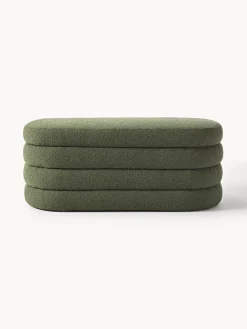 Hot Banco tapizado en tejido bouclé Alto Bancos|Bancos