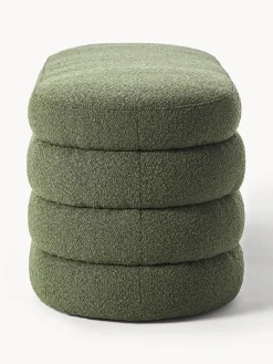 Hot Banco tapizado en tejido bouclé Alto Bancos|Bancos