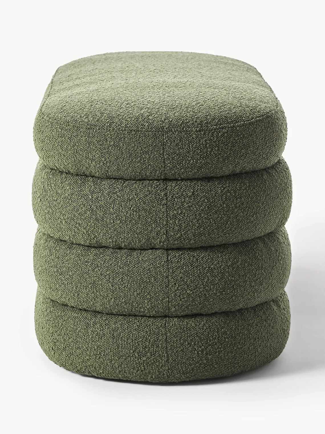 Hot Banco tapizado en tejido bouclé Alto Bancos|Bancos