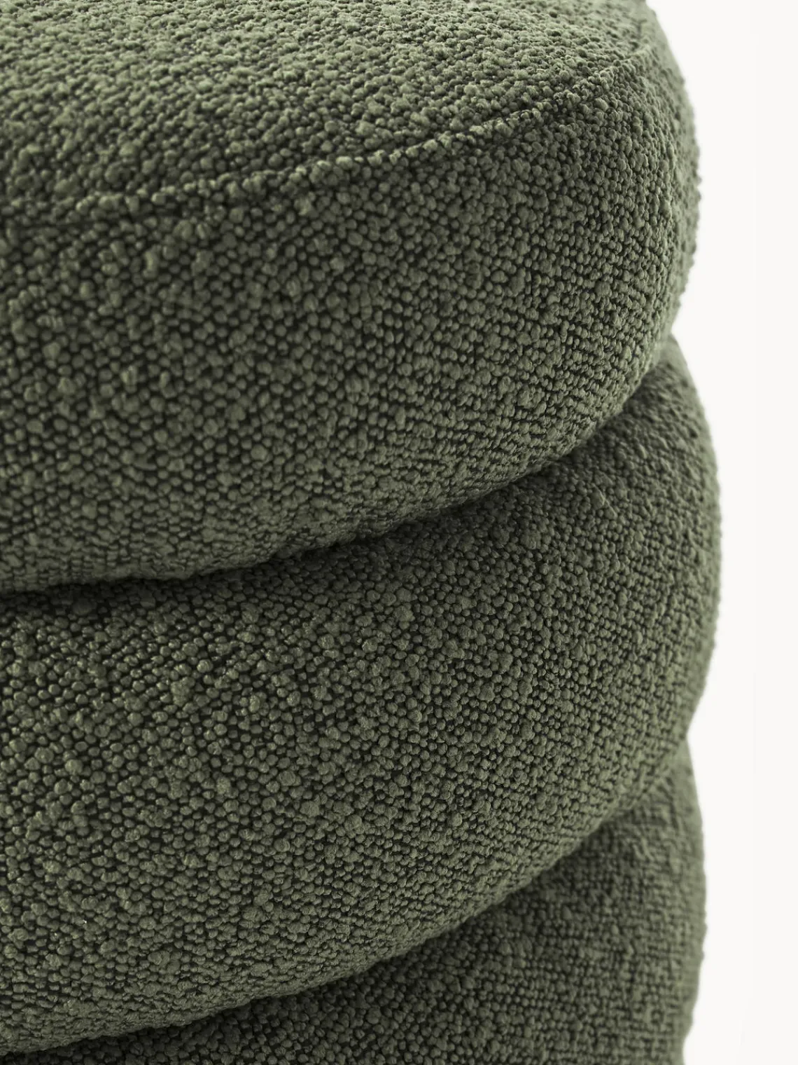 Hot Banco tapizado en tejido bouclé Alto Bancos|Bancos