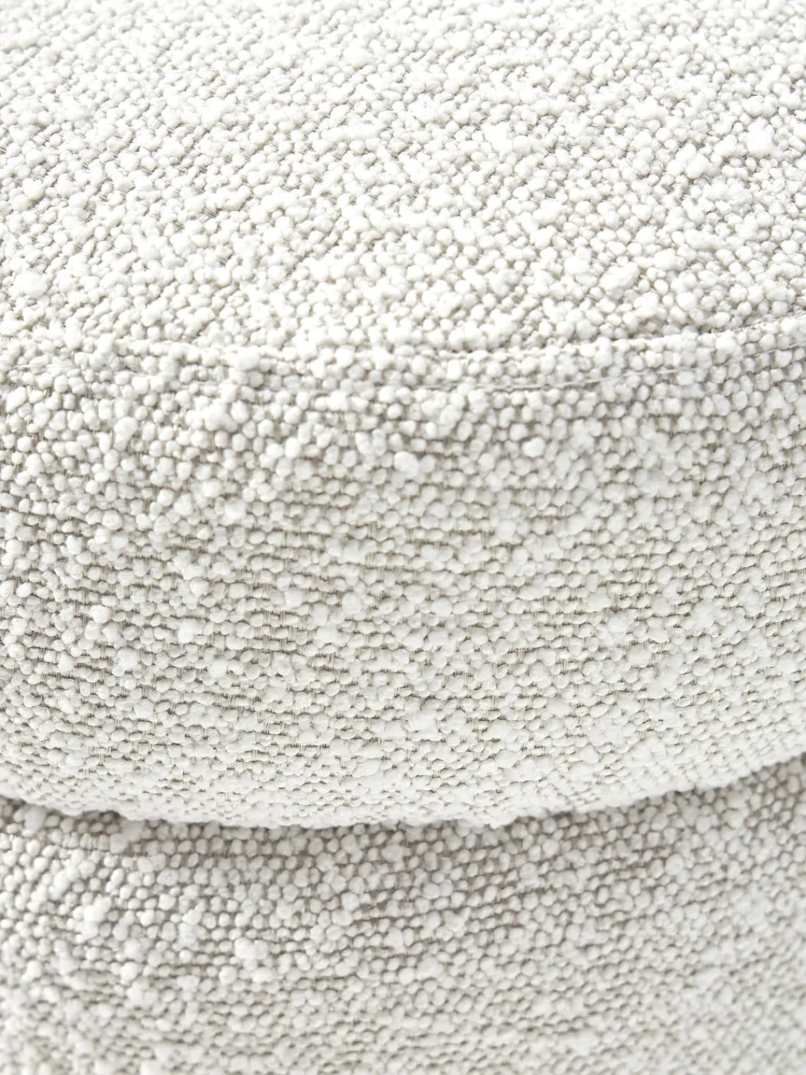 Bancos|Bancos>Westwing Collection Banco tapizado en tejido bouclé Alto Bouclé blanco Off White