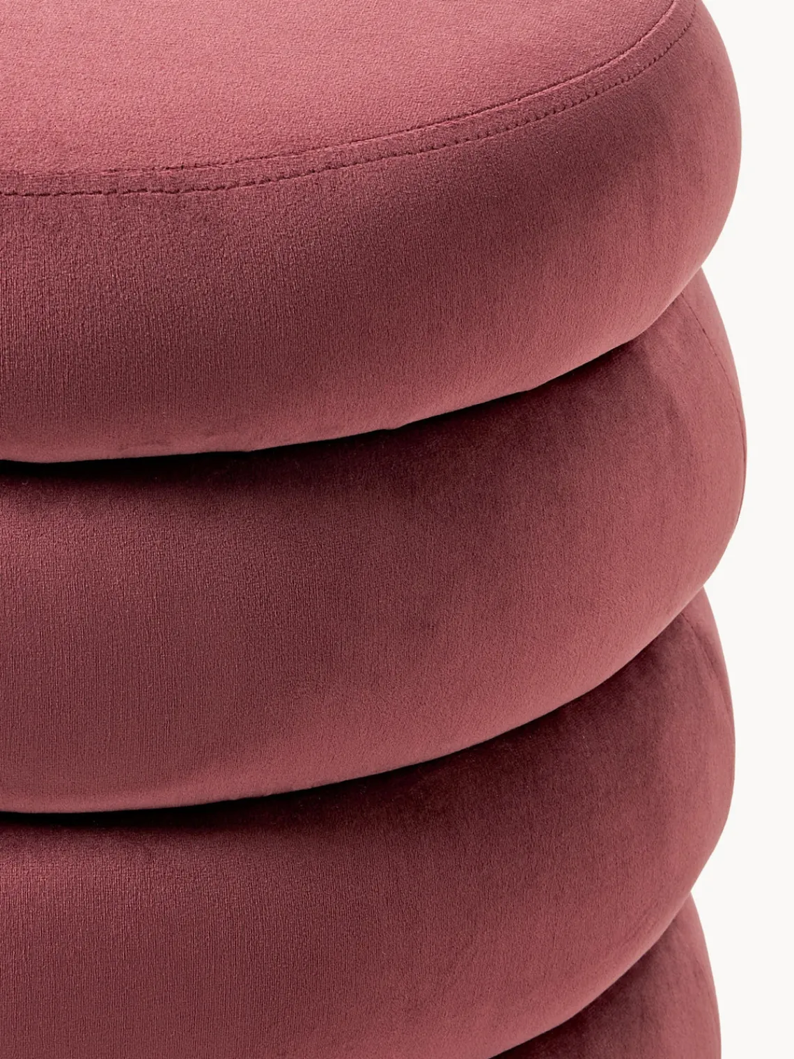 Bancos|Bancos>Westwing Collection Banco tapizado en terciopelo con espacio de almacenaje Alto Terciopelo rojo vino