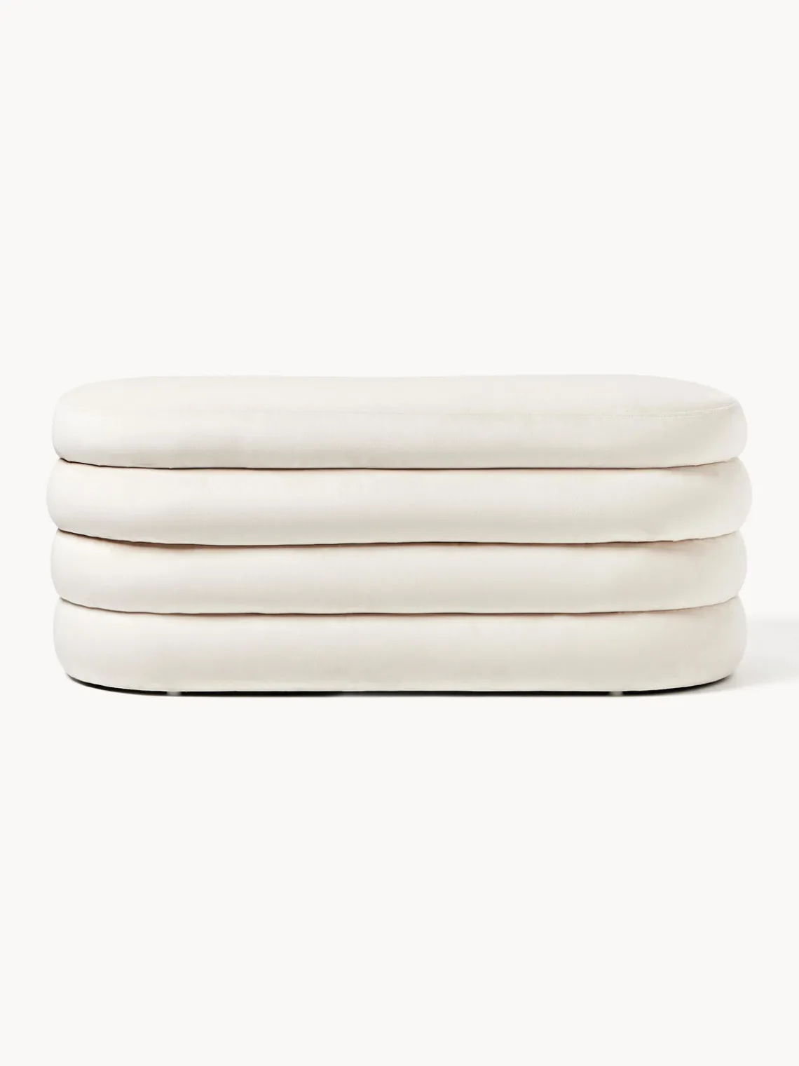 Banco tapizado en terciopelo con espacio de almacenaje Alto Bancos|Bancos