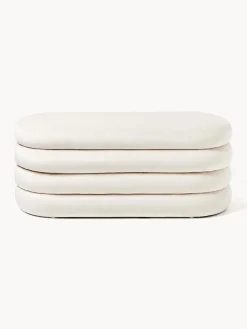 Banco tapizado en terciopelo con espacio de almacenaje Alto Bancos|Bancos