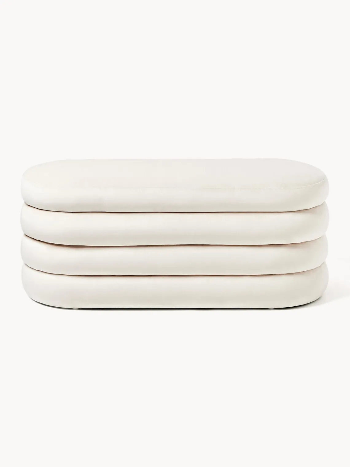 Banco tapizado en terciopelo con espacio de almacenaje Alto Bancos|Bancos