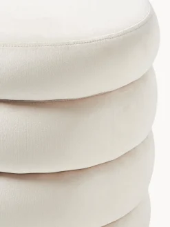 Banco tapizado en terciopelo con espacio de almacenaje Alto Bancos|Bancos