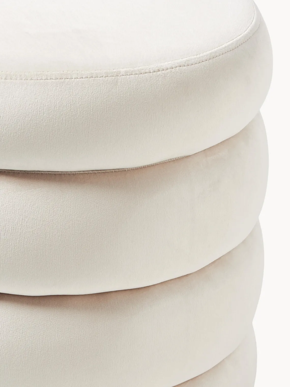 Banco tapizado en terciopelo con espacio de almacenaje Alto Bancos|Bancos