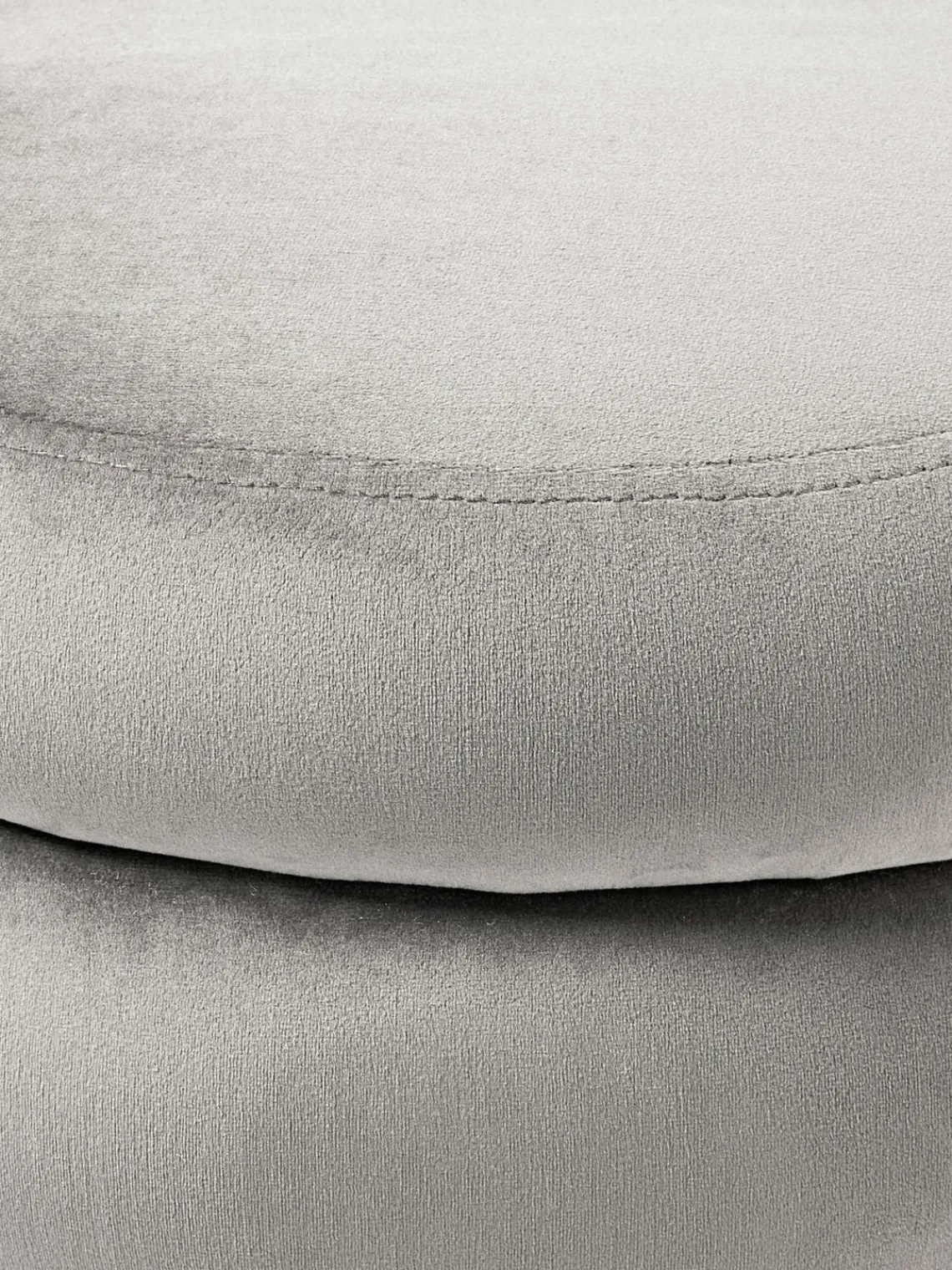 Bancos|Bancos>Westwing Collection Banco tapizado en terciopelo con espacio de almacenaje Alto Terciopelo gris