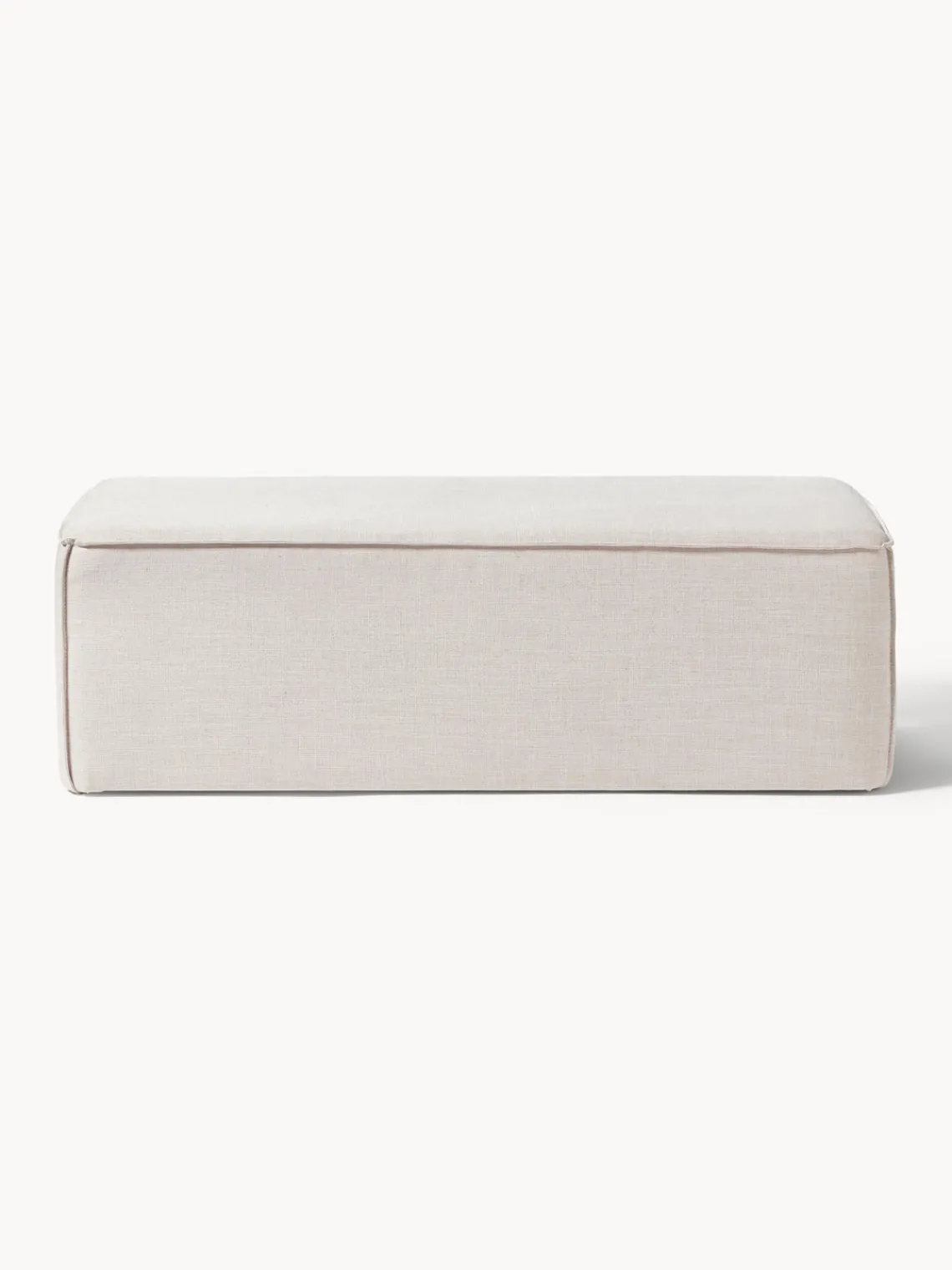 Bancos|Bancos>Westwing Collection Banco tapizado Sanja Tejido beige claro