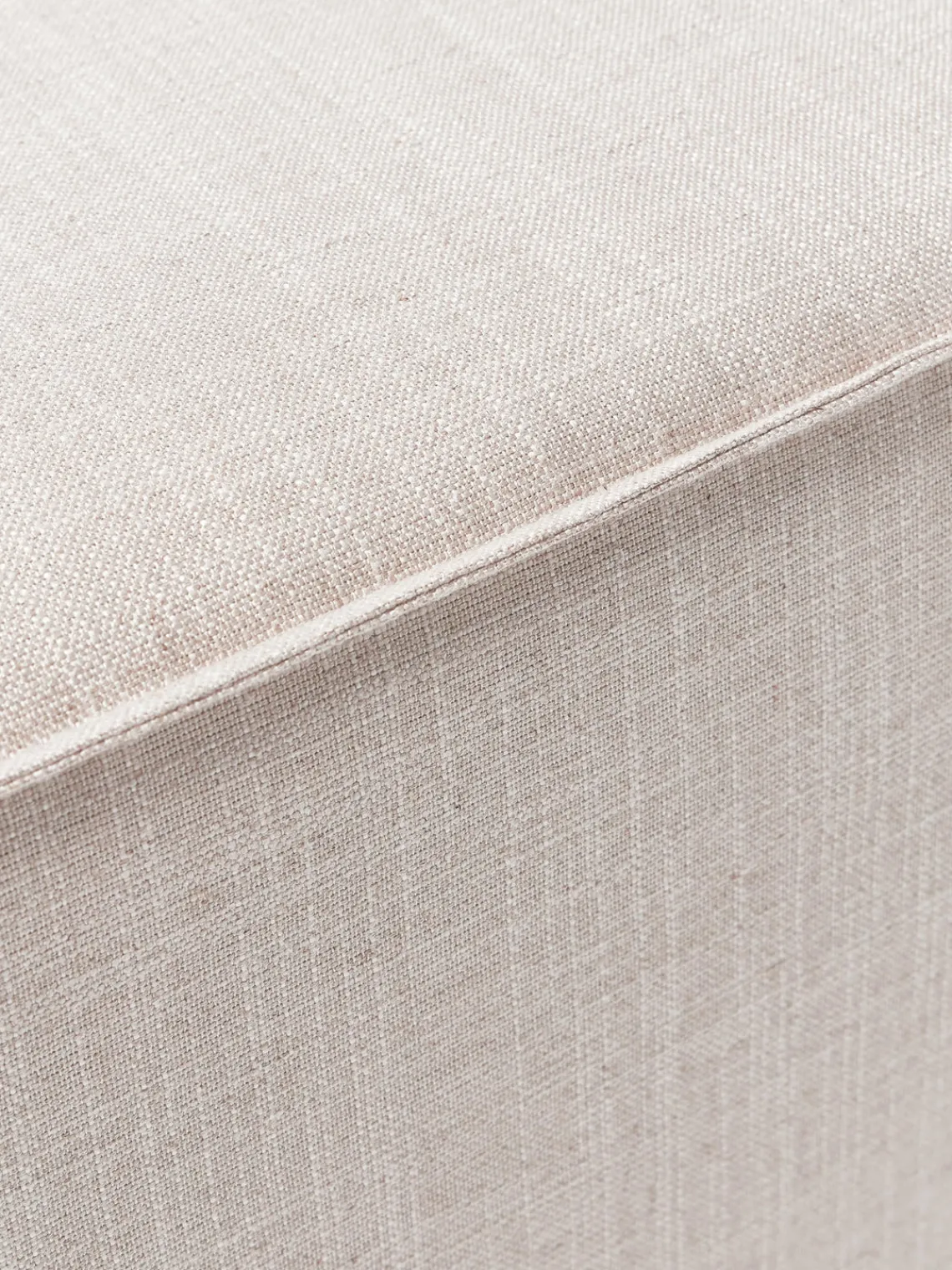 Bancos|Bancos>Westwing Collection Banco tapizado Sanja Tejido beige claro
