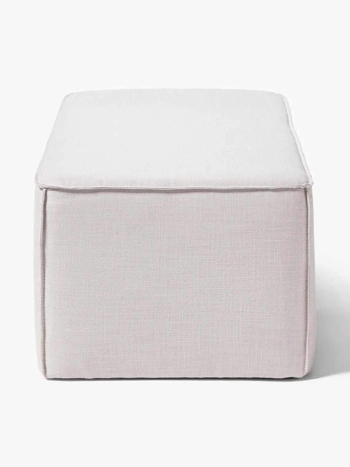 Bancos|Bancos>Westwing Collection Banco tapizado Sanja Tejido blanco crema