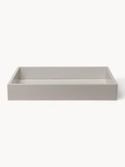 Jarrones|Bandejas Decorativas></noscript>Westwing Collection Bandeja brillante Hayley, 33 cm Gris claro