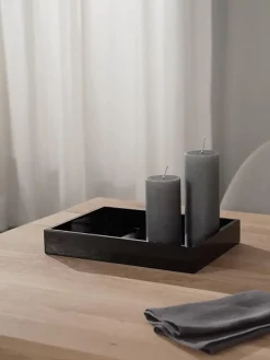 Jarrones|Bandejas Decorativas>Westwing Collection Bandeja brillante Hayley, 33 cm Negro