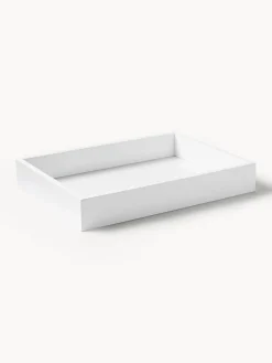 Jarrones|Bandejas Decorativas>Westwing Collection Bandeja brillante Hayley, 33 cm Blanco