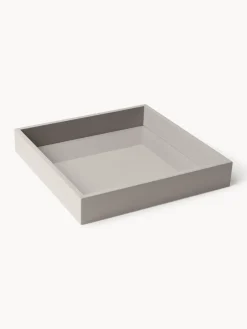 Jarrones|Bandejas Decorativas>Westwing Collection Bandeja brillante Hayley, 30 cm Gris claro
