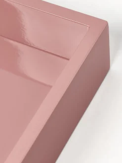 Jarrones|Bandejas Decorativas></noscript>Westwing Collection Bandeja brillante Hayley, 33 cm Rosa oscuro