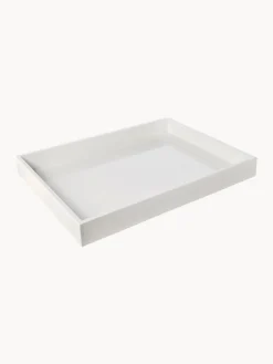 Bandejas Decorativas|Jarrones>Westwing Collection Bandeja brillante Hayley, 50 cm Blanco