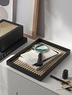 Outlet Bandeja con tejido vienés Carina Jarrones|Bandejas Decorativas