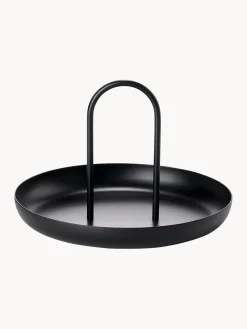 New Bandeja de servir Singles Black con asa Bandejas|Vajillas Completas