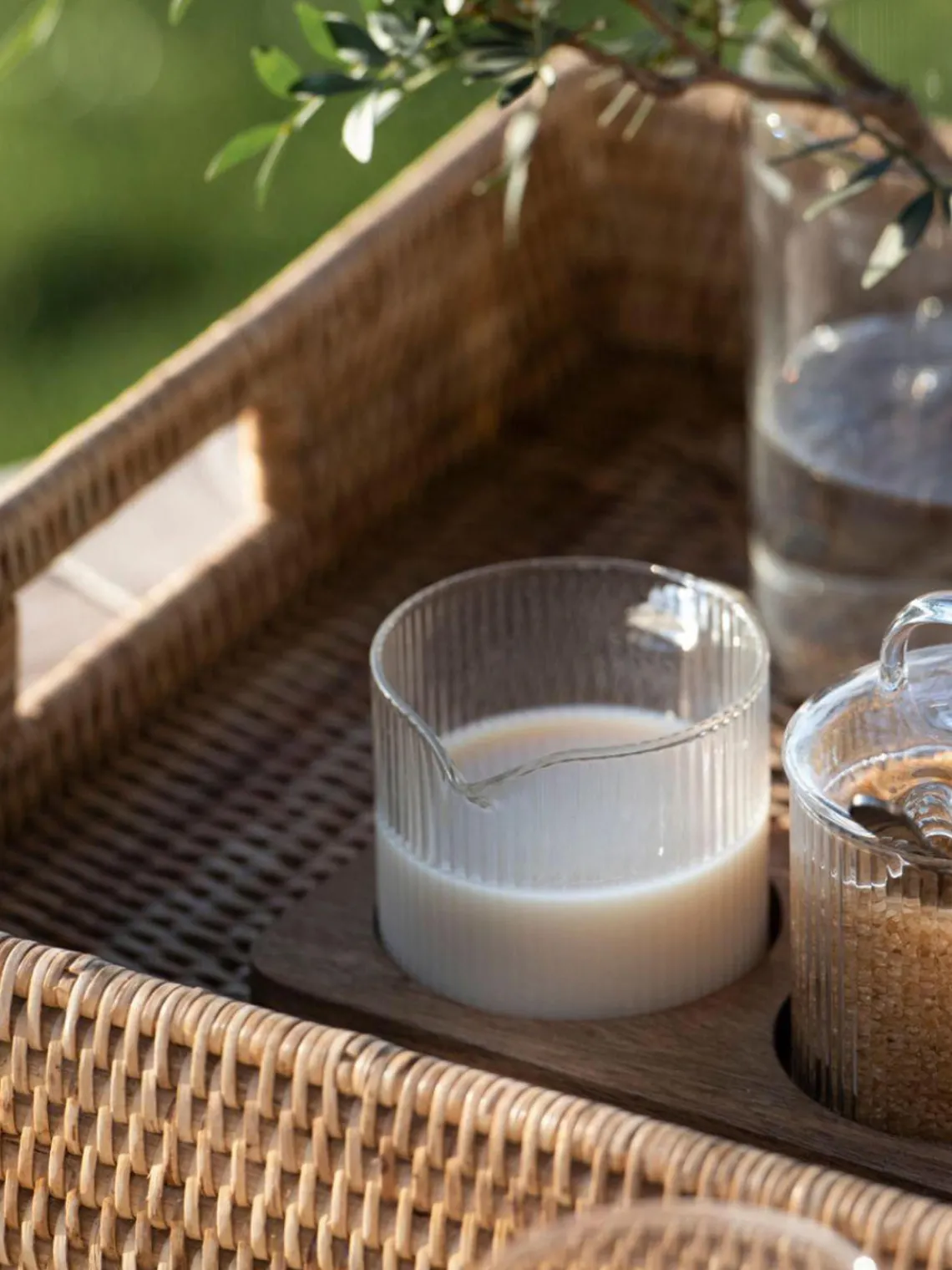 Bandejas Decorativas|Jarrones>Andrea House Bandeja decorativa artesanal de ratán Güle