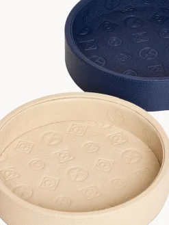 Online Bandeja decorativa de cuero Sirio Jarrones|Bandejas Decorativas