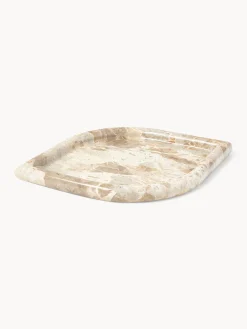 Bandejas Decorativas|Jarrones>Westwing Collection Bandeja decorativa de mármol Maba Mármol beige y beige claro