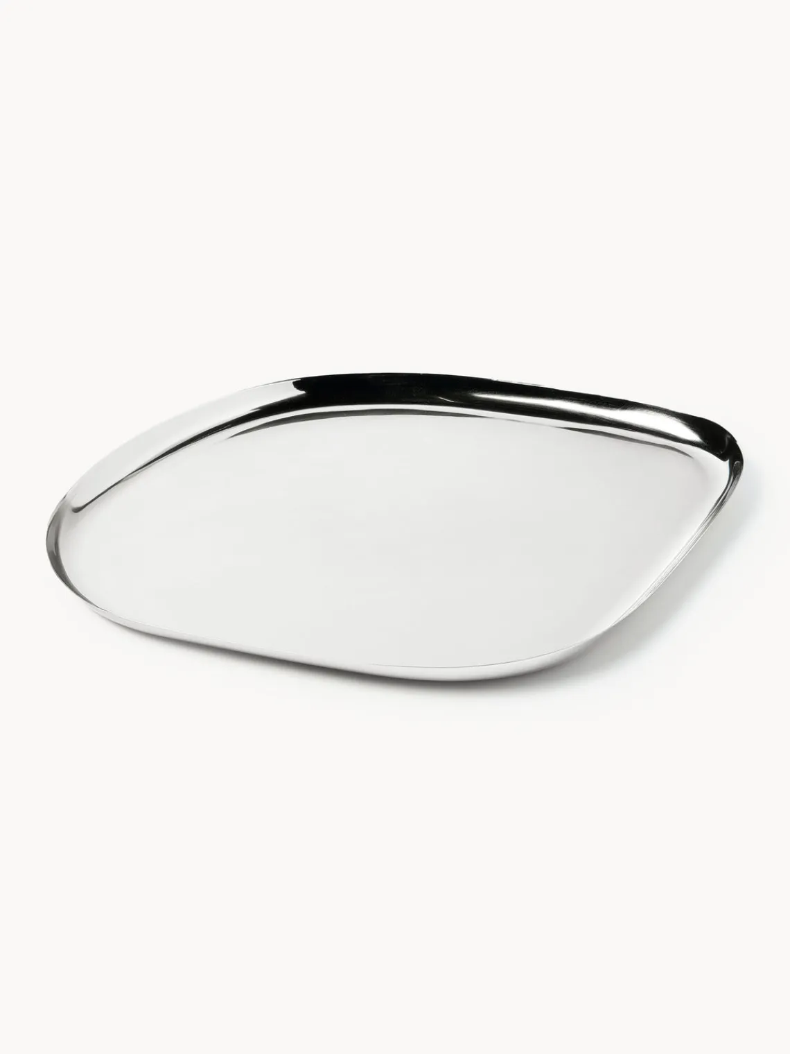 Jarrones|Bandejas Decorativas>Westwing Collection Bandeja decorativa grande Aria Plateado