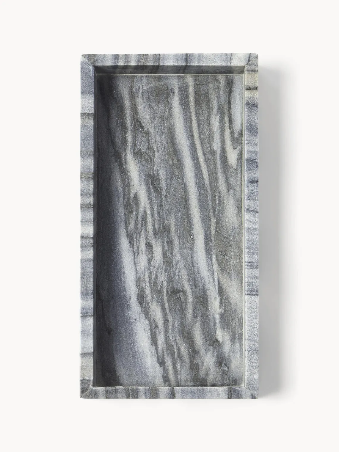 Jarrones|Bandejas Decorativas>Westwing Collection Bandeja decorativa pequeña de mármol Venice Mármol gris